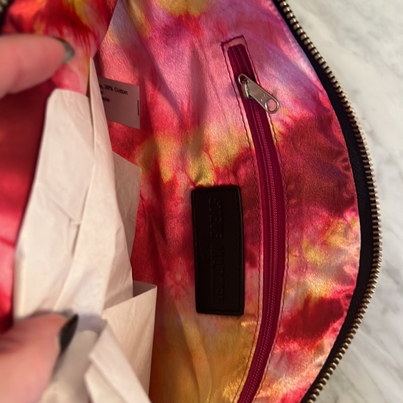 NWT Steve Madden Nordstrom Velvet Evening Bag with Beaded Tassle - Picture 4 of 5